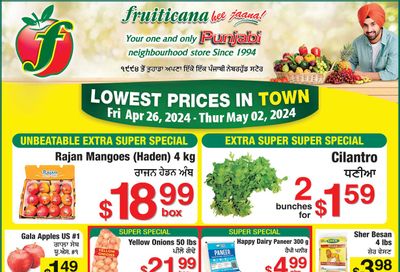 Fruiticana (Calgary) Flyer April 26 to May 2