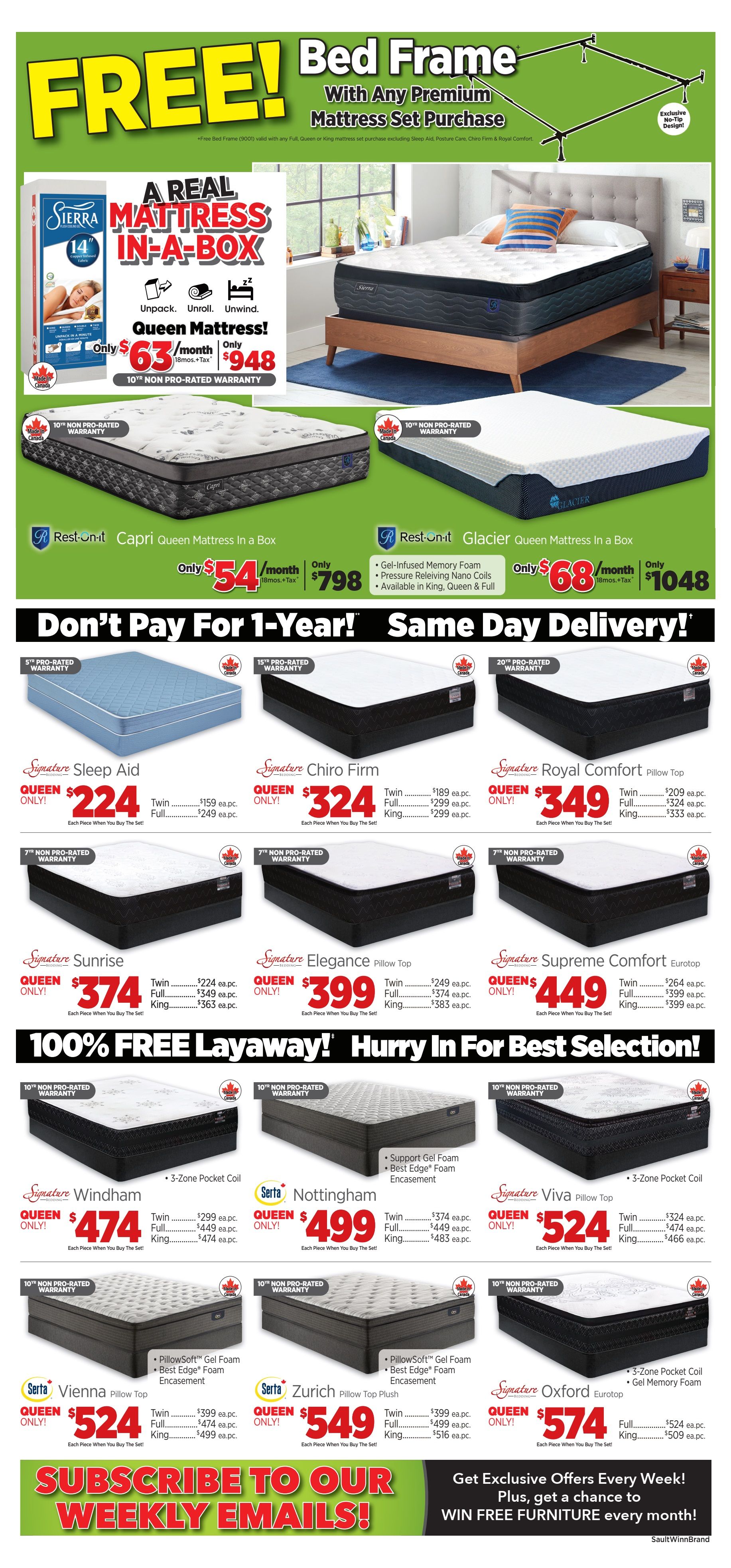 Surplus Furniture & Mattress Warehouse (Winnipeg, Brandon) Flyer April 29 to May 5