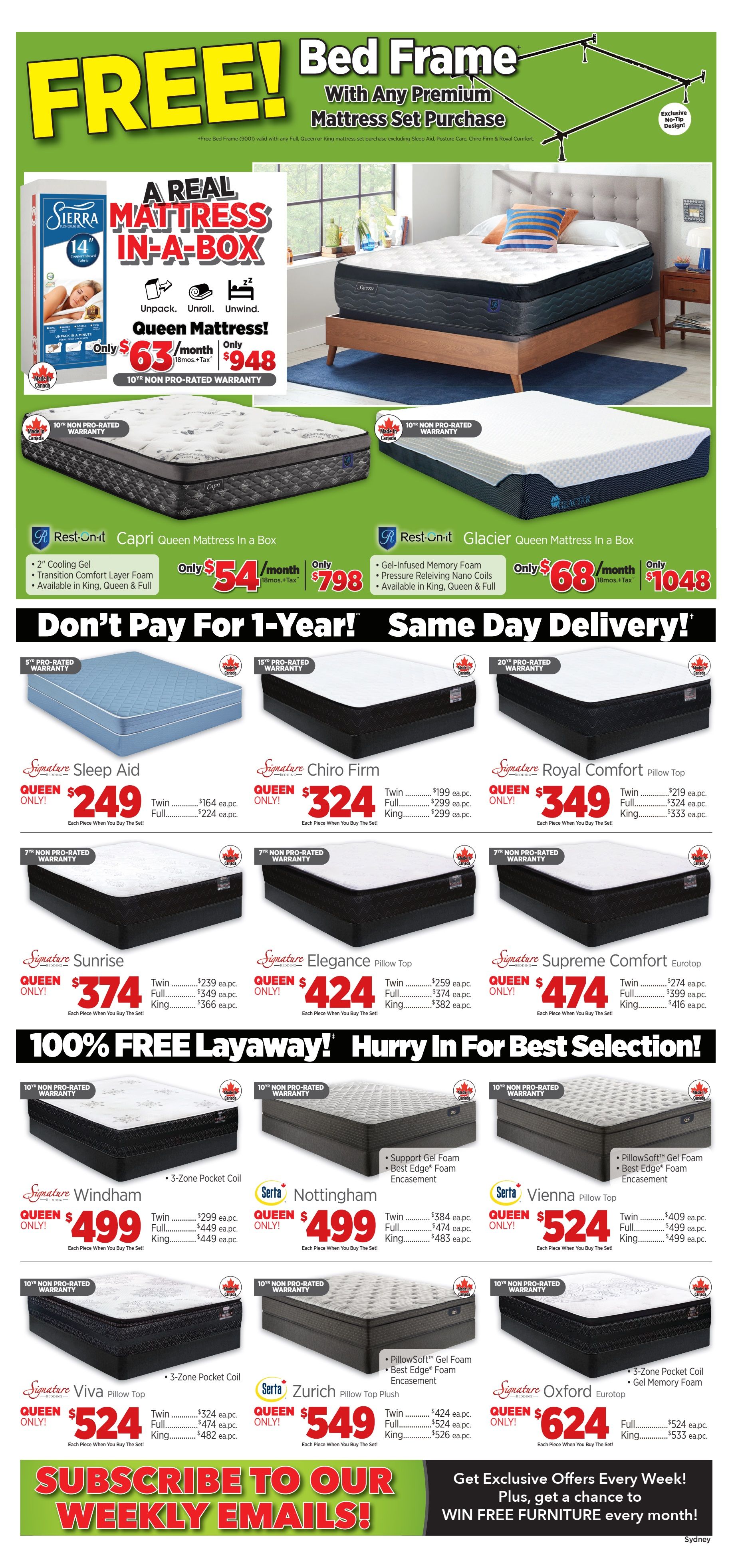 Surplus Furniture & Mattress Warehouse (Sydney) Flyer April 29 to May 5
