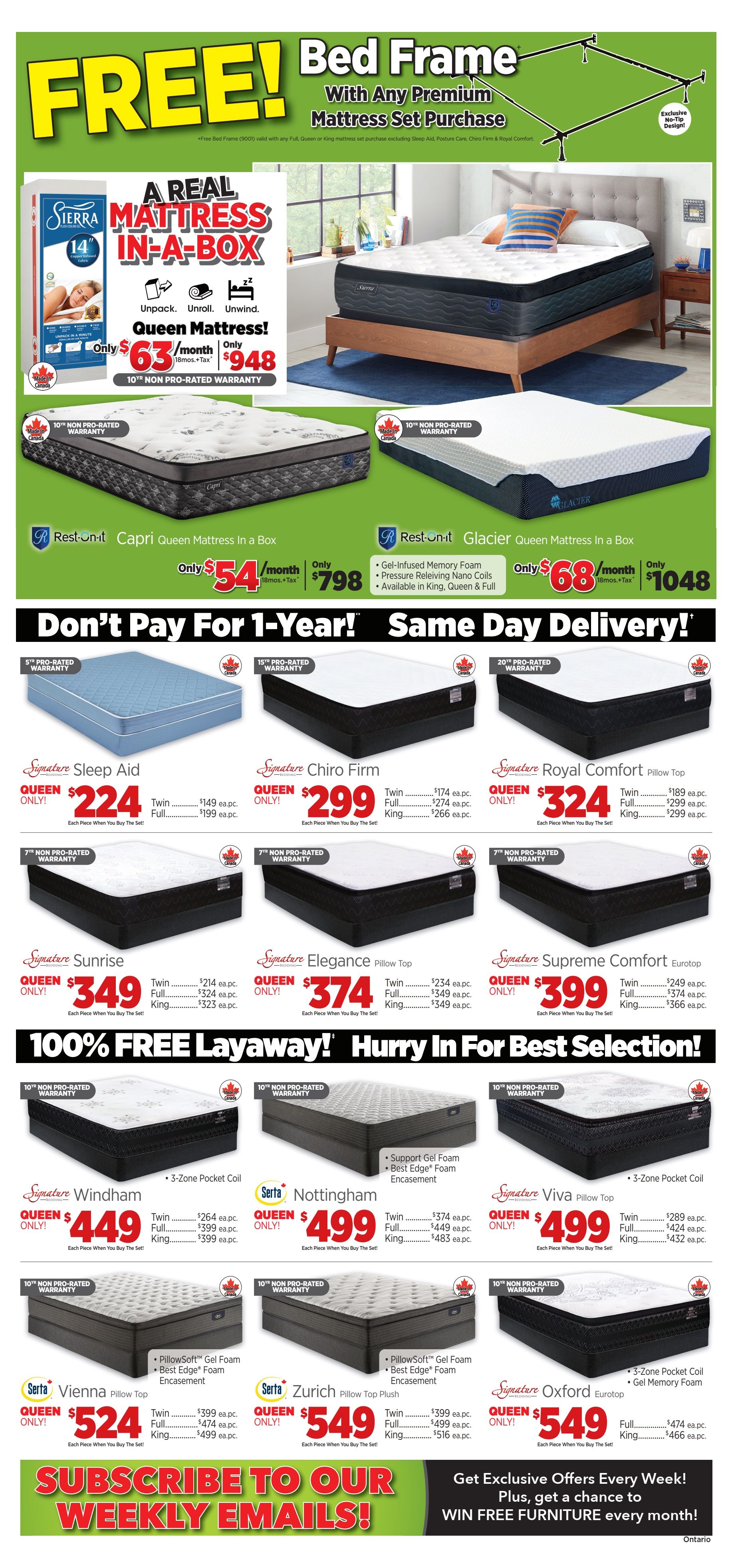 Surplus Furniture & Mattress Warehouse (ON) Flyer April 29 to May 5