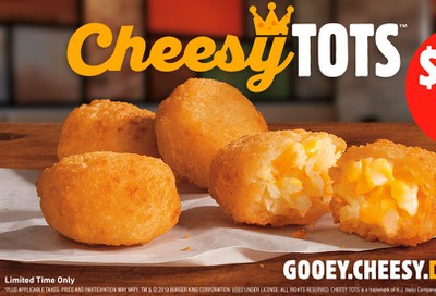 Burger King Canada Promotion: Get Four Cheesy Tots for $1 (Limited Time)