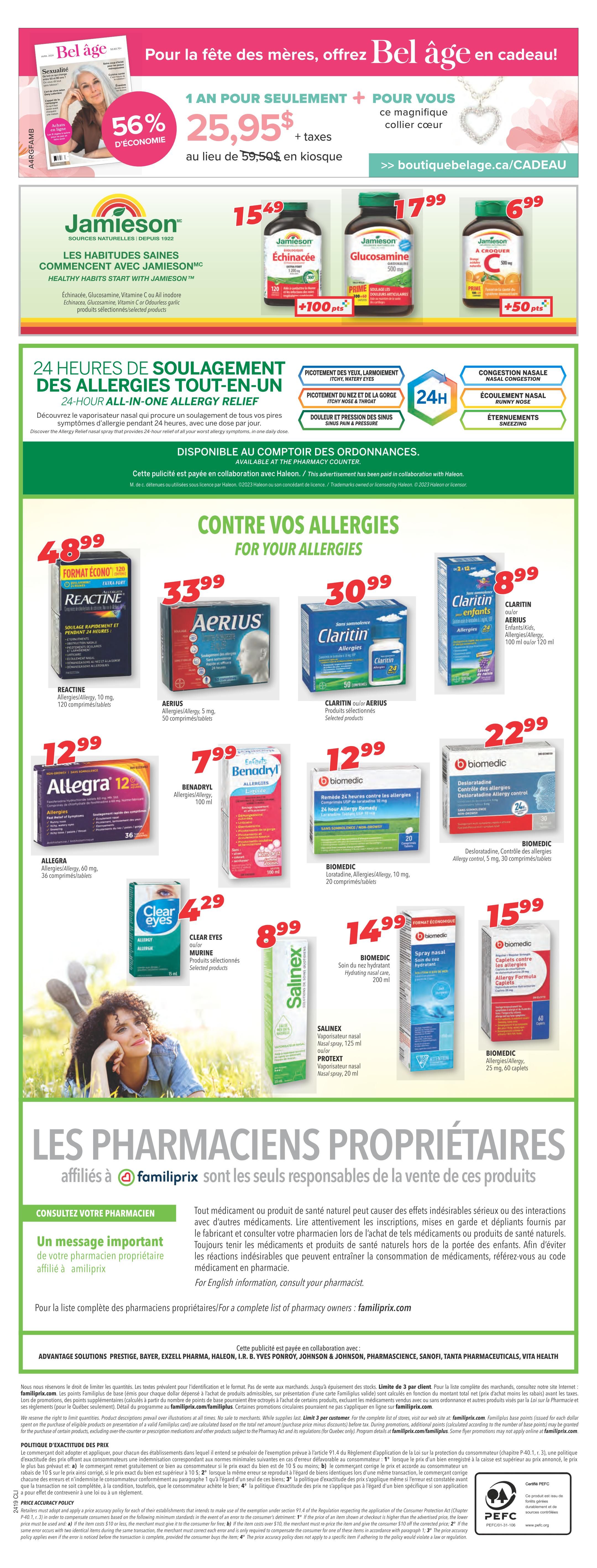Familiprix Clinique Flyer May 2 to 8