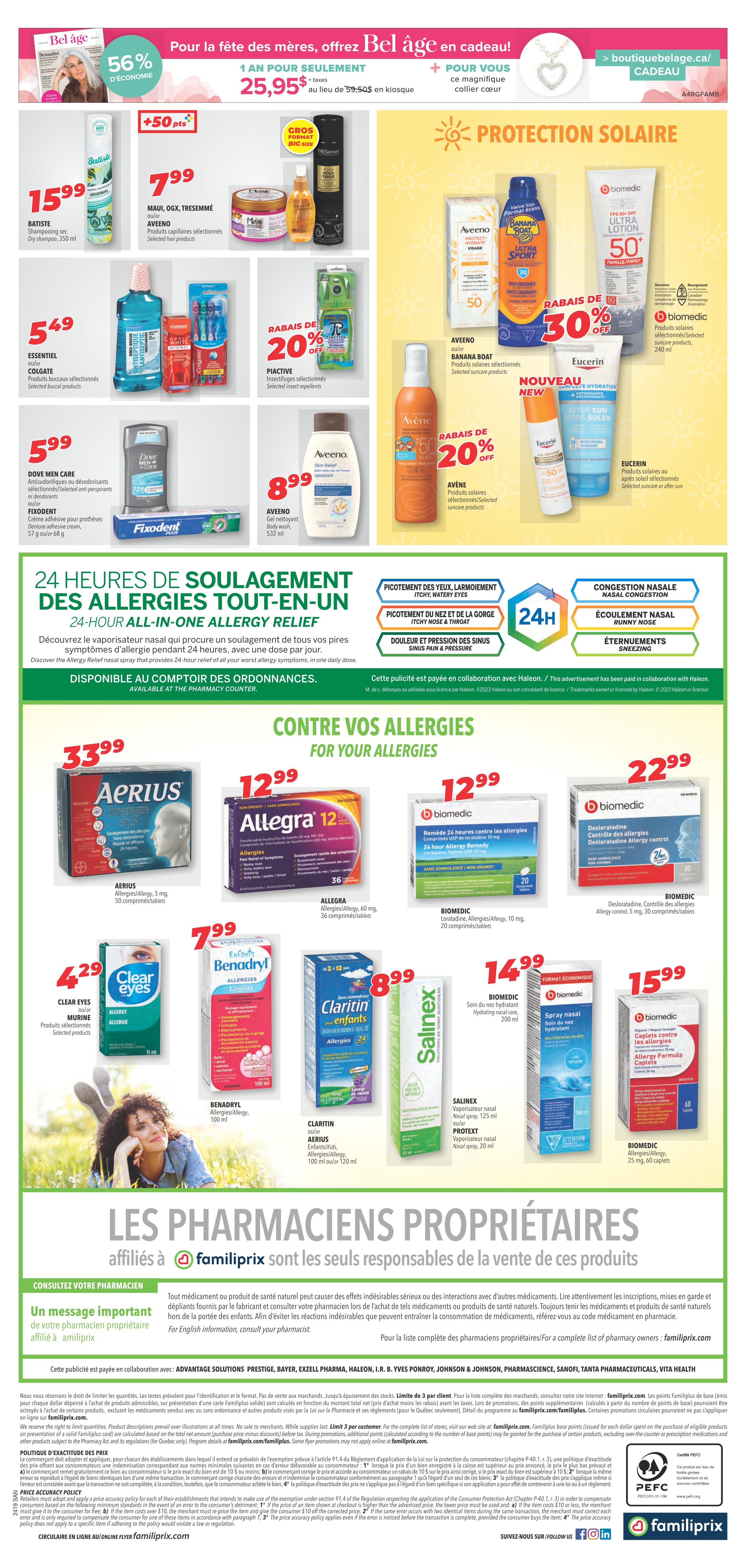 Familiprix Sante Flyer May 2 to 8