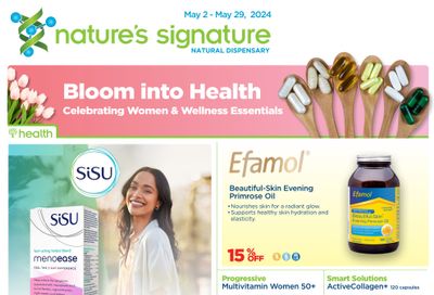 Nature's Signature Flyer May 2 to 29