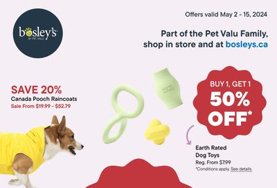 Bosley's by PetValu Flyer May 2 to 29