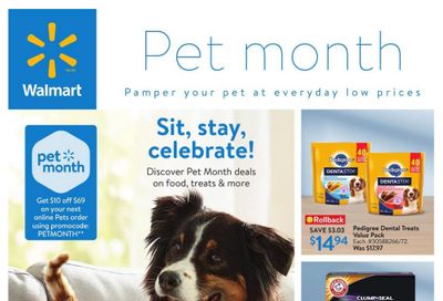 Walmart Pet Month Flyer May 2 to 29
