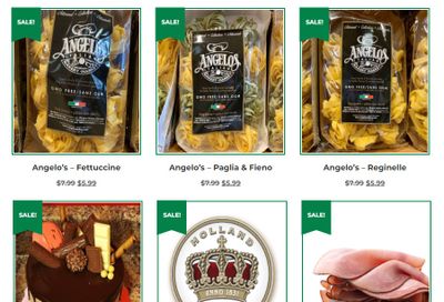 Angelo's Italian Bakery Monthly Specials May 1 to 31