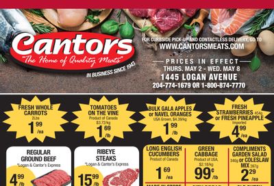 Cantor's Meats Flyer May 2 to 8