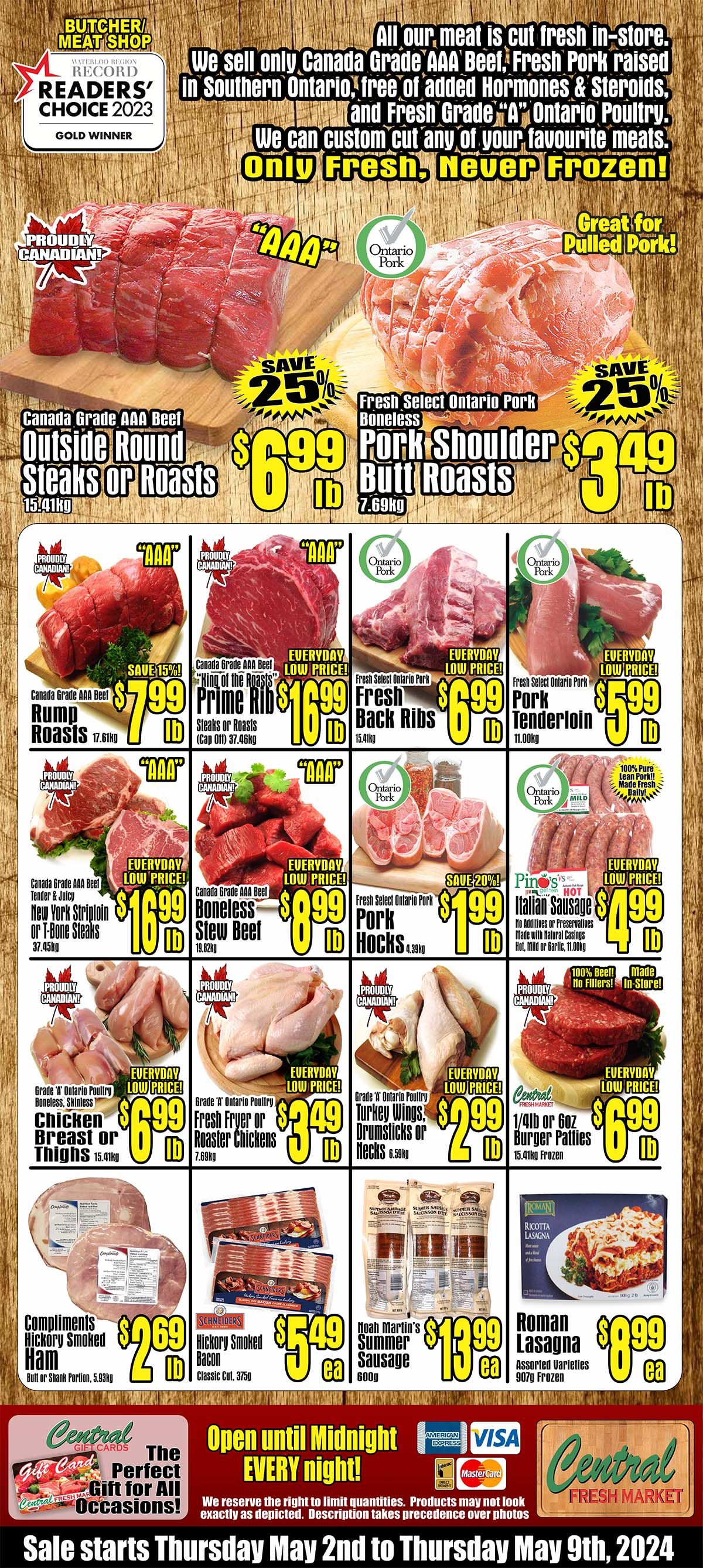 Central Fresh Market Flyer May 2 to 9