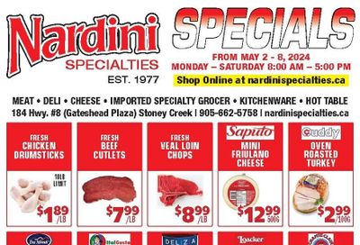 Nardini Specialties Flyer May 2 to 8