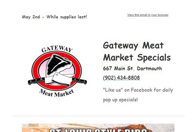 Gateway Meat Market Flyer May 2 to 8