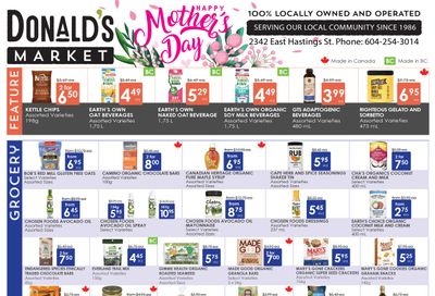 Donald's Market Flyer May 2 to 15