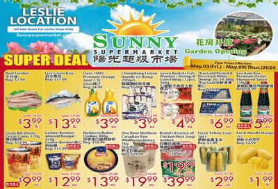 Sunny Supermarket (Leslie) Flyer May 3 to 9