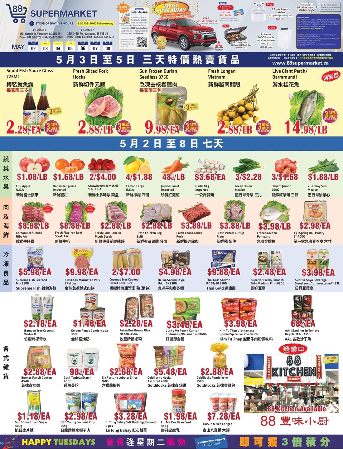 88 Supermarket Flyer May 2 to 8