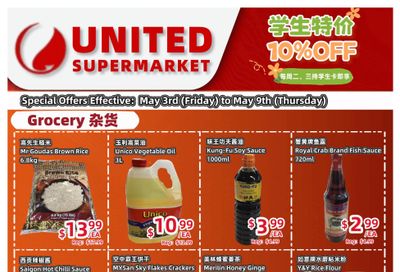 United Supermarket Flyer May 3 to 9