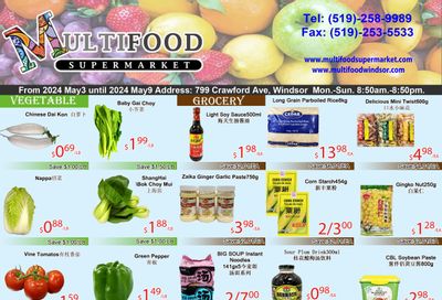 MultiFood Supermarket Flyer May 3 to 9