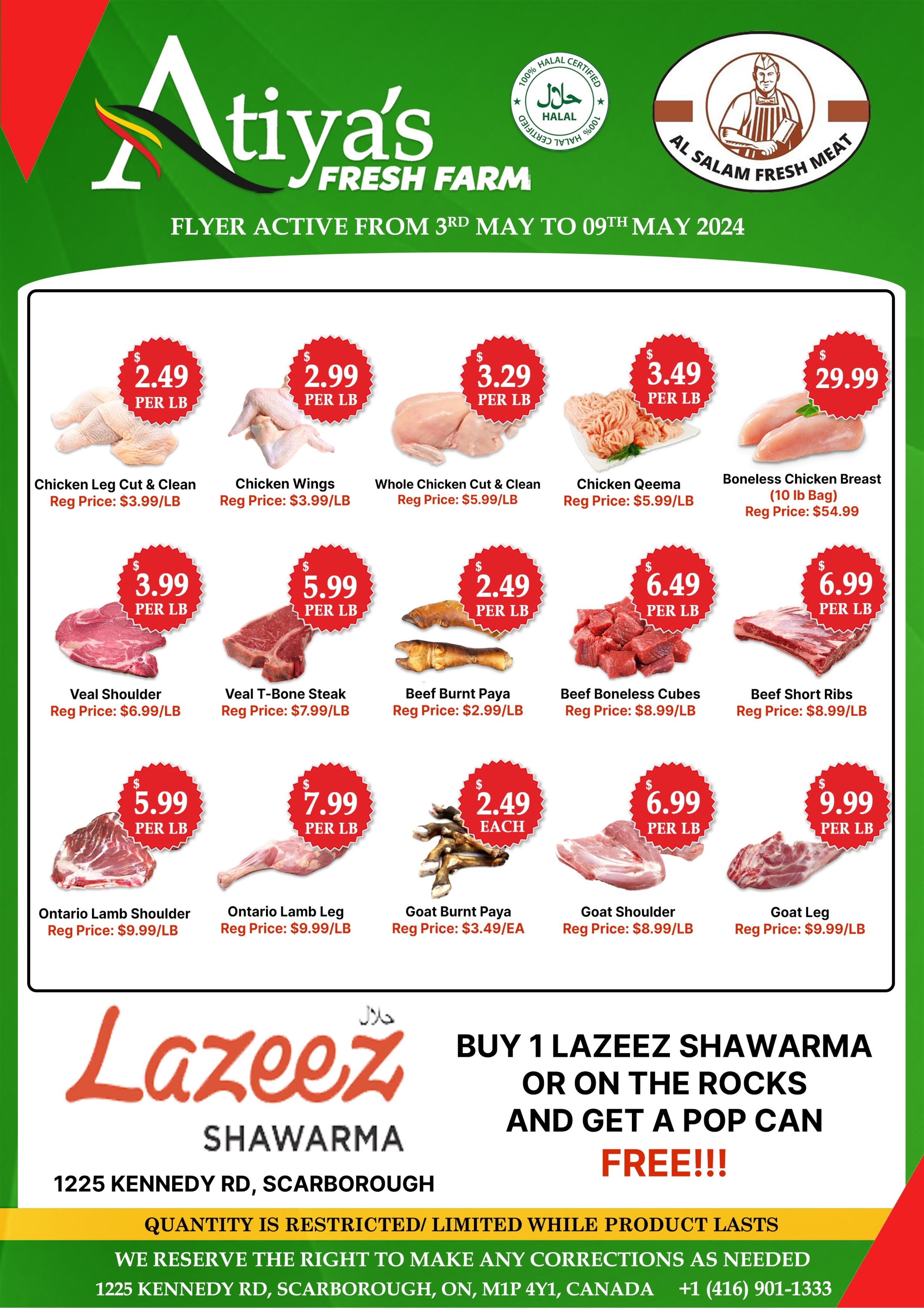 Atiya's Fresh Farm Flyer May 3 to 9