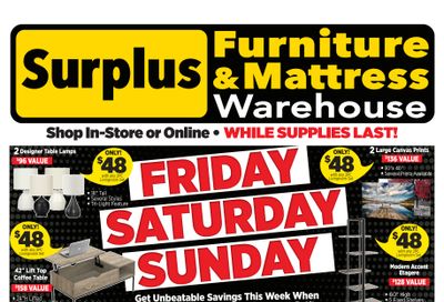Surplus Furniture & Mattress Warehouse (Sydney) Flyer May 6 to 12
