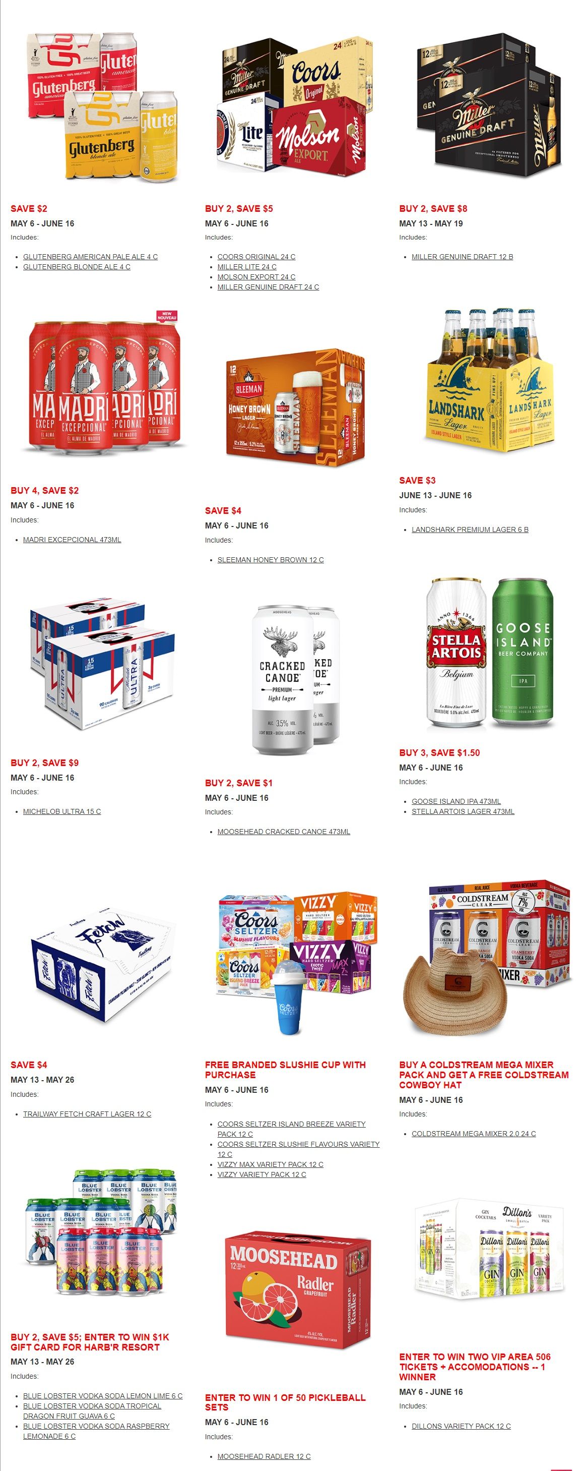 Alcool NB Liquor Flyer May 6 to June 16
