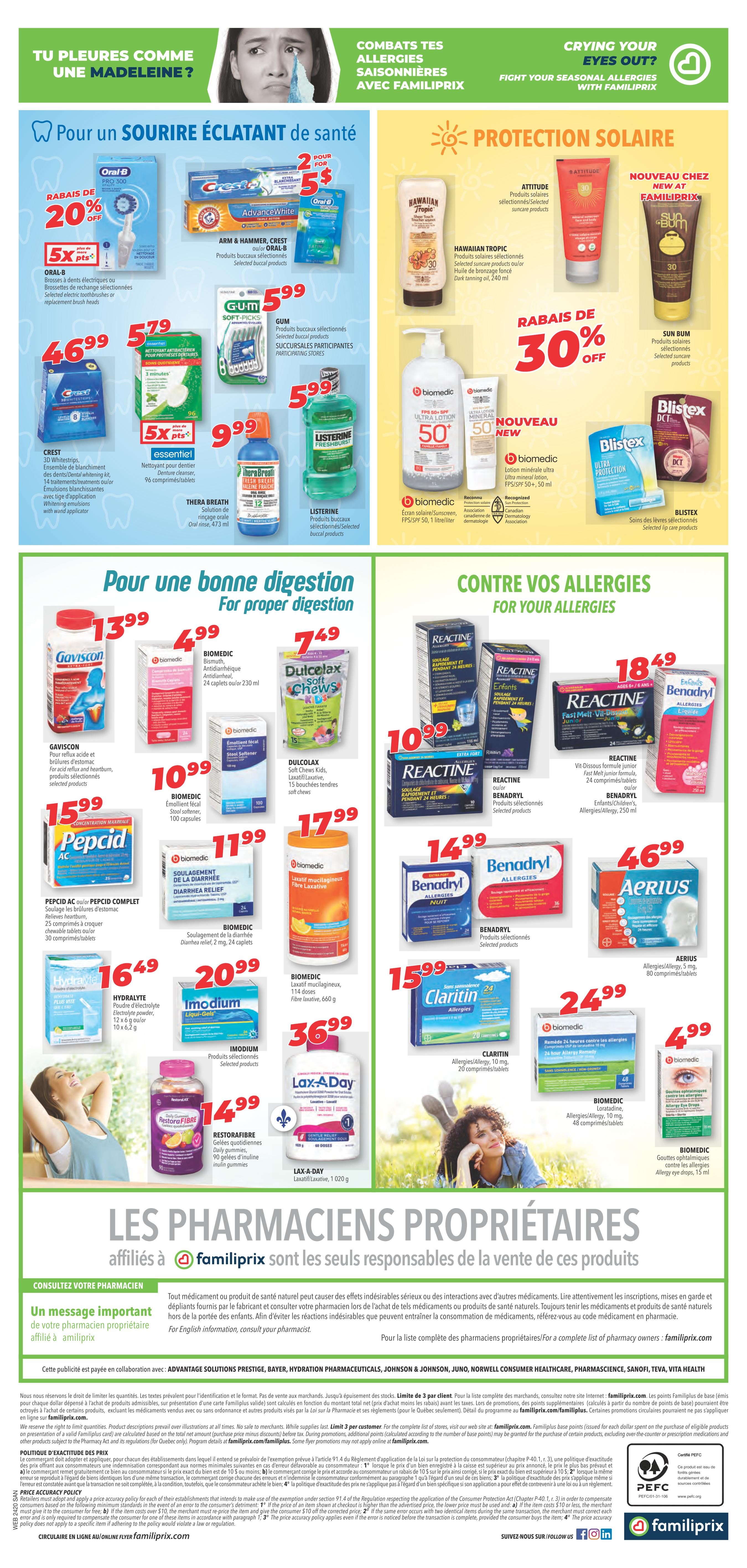 Familiprix Sante Flyer May 9 to 15