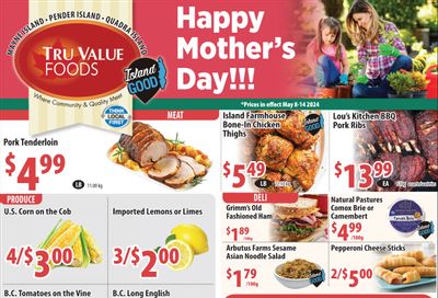 Tru Value Foods Flyer May 8 to 14
