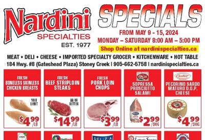 Nardini Specialties Flyer May 9 to 15