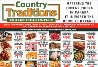 Country Traditions Flyer May 9 to 16