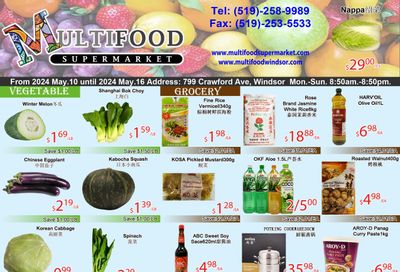 MultiFood Supermarket Flyer May 10 to 16