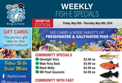 Big Al's (Brampton) Weekly Specials May 10 to 16