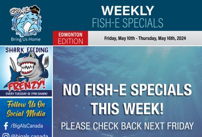 Big Al's (Edmonton) Weekly Specials May 10 to 16