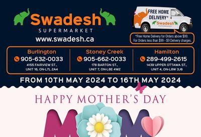 Swadesh Supermarket Flyer May 10 to 16