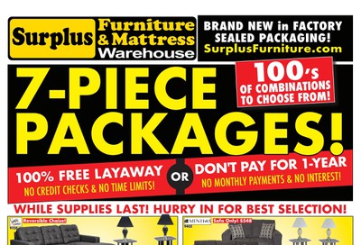 Surplus Furniture & Mattress Warehouse (Winnipeg) Flyer June 2 to 29