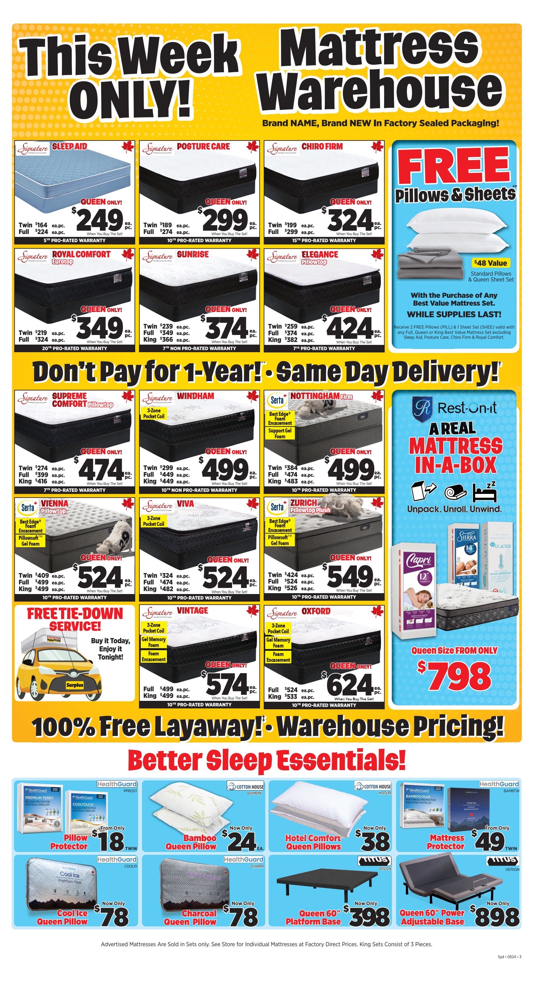 Surplus Furniture & Mattress Warehouse (Sydney) Flyer May 13 to 19