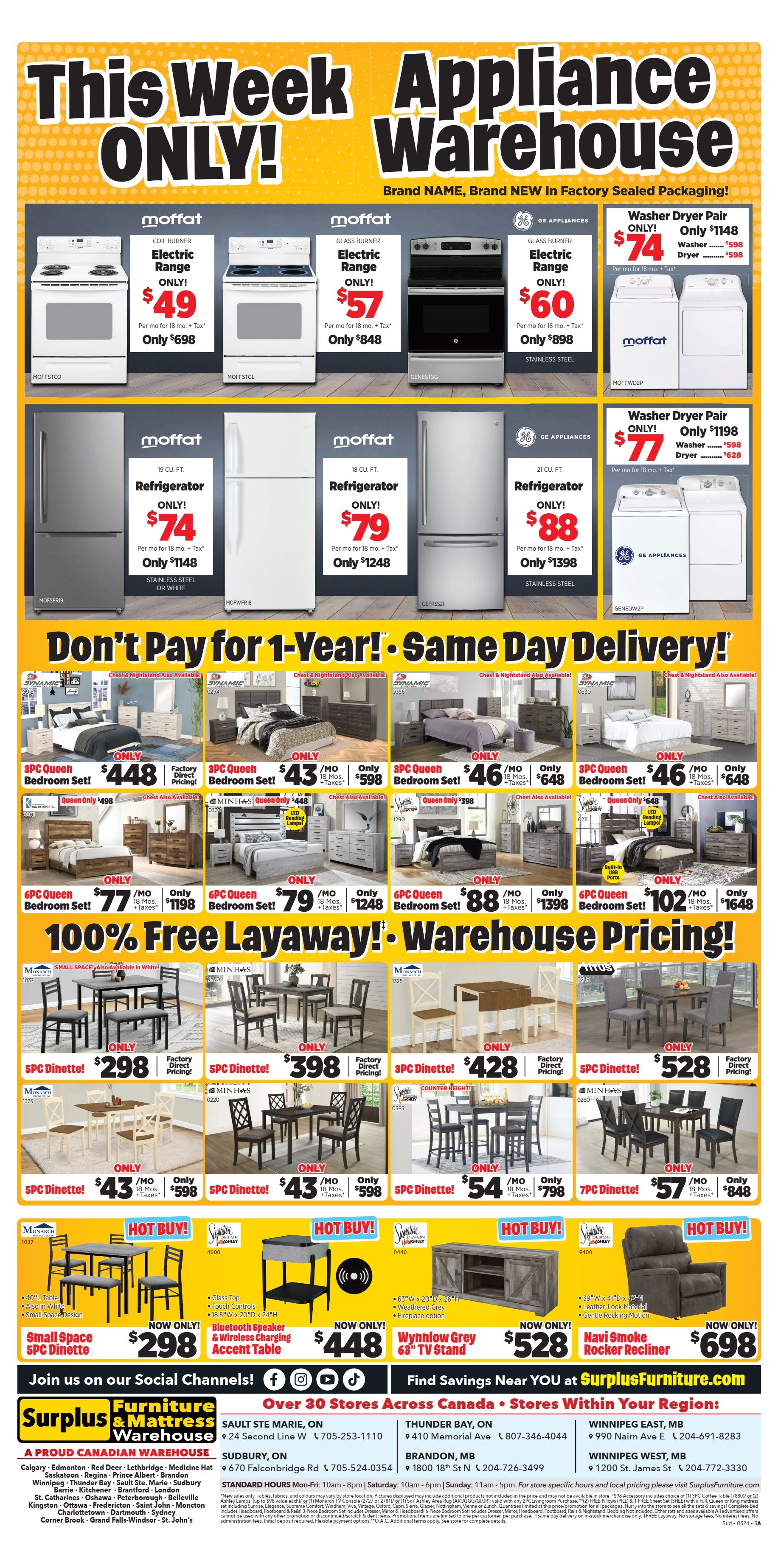 Surplus Furniture & Mattress Warehouse (Sudbury) Flyer May 13 to 19