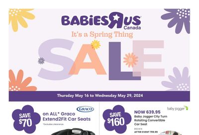 Babies R Us Flyer May 16 to 29