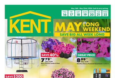 Kent Building Supplies Flyer May 16 to 22