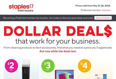 Staples Business Flyer May 15 to 28