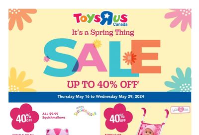 Toys R Us Flyer May 16 to 29