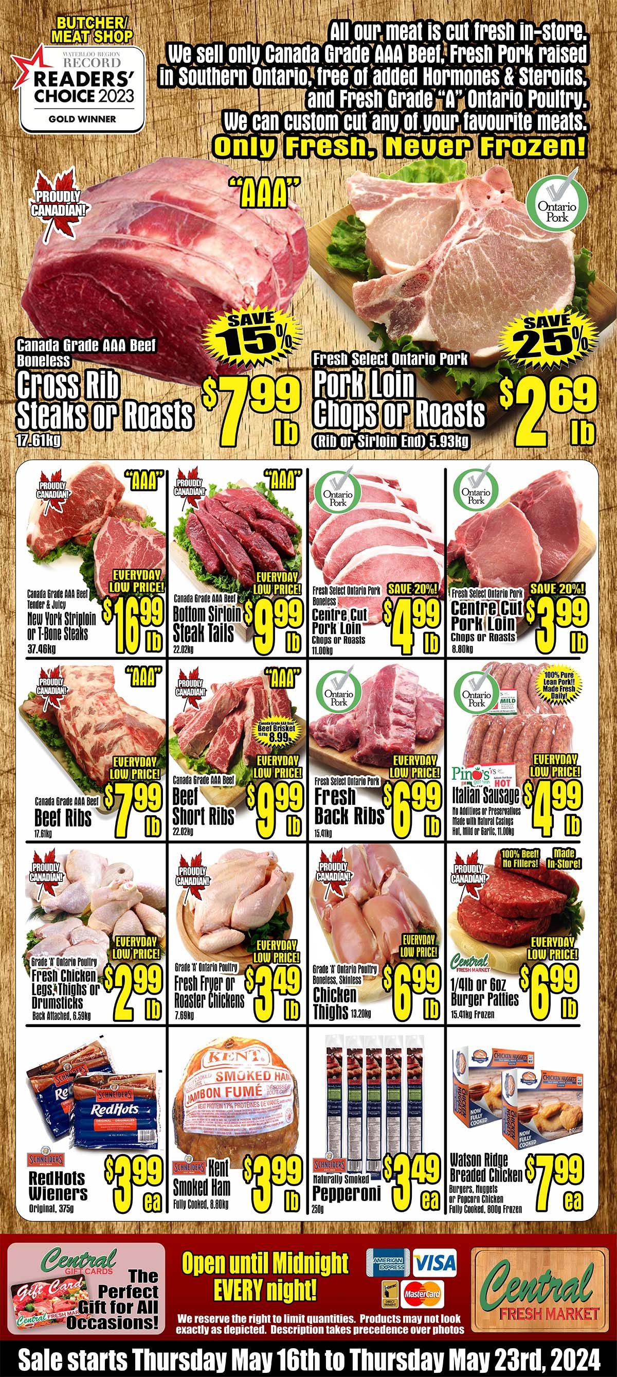 Central Fresh Market Flyer May 16 to 23