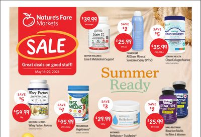 Nature's Fare Markets Flyer May 16 to 29