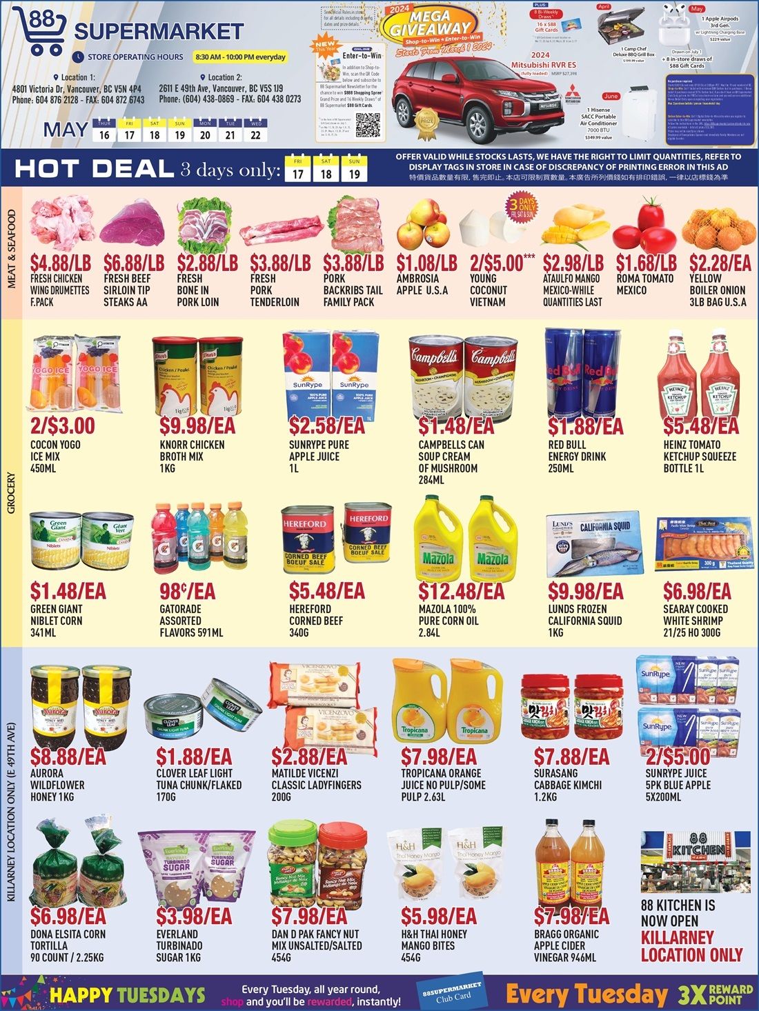 88 Supermarket Flyer May 16 to 22