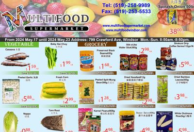 MultiFood Supermarket Flyer May 17 to 23