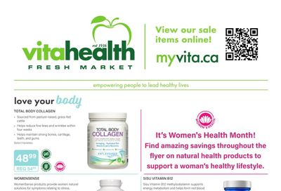 Vita Health Fresh Market Flyer May 9 to 29