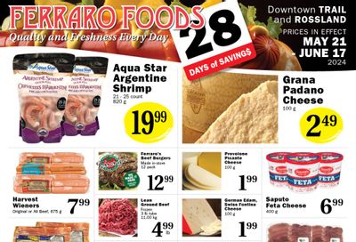 Ferraro Foods Flyer May 21 to June 17