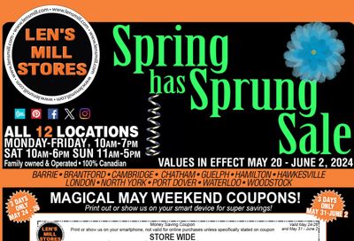 Len's Mill Stores Flyer May 20 to June 2