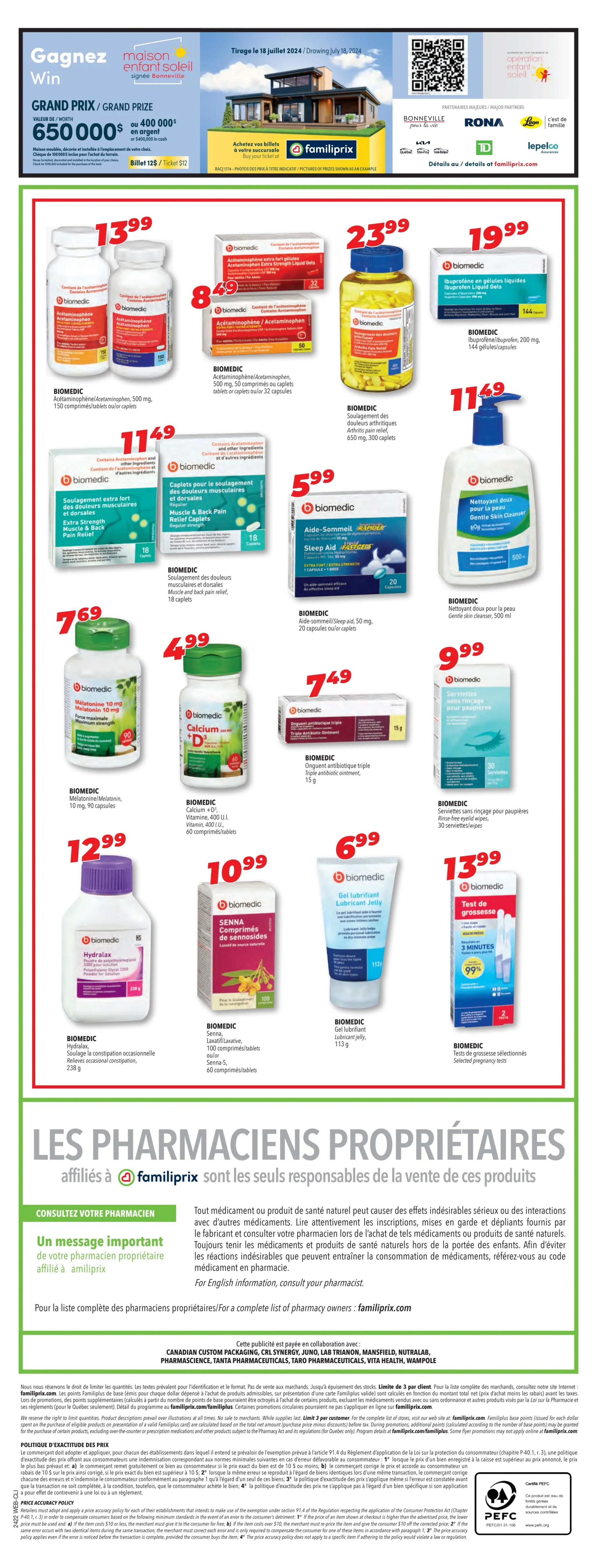 Familiprix Clinique Flyer May 23 to 29