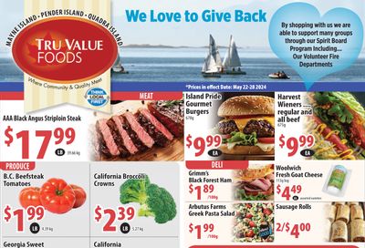 Tru Value Foods Flyer May 22 to 28