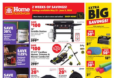 Home Hardware (Atlantic) Flyer May 23 to June 5