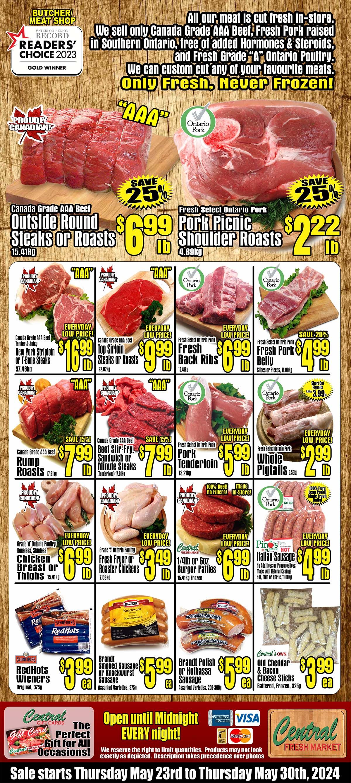 Central Fresh Market Flyer May 23 to 30