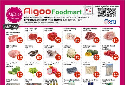 Aigoo Foodmart Flyer May 24 to 30